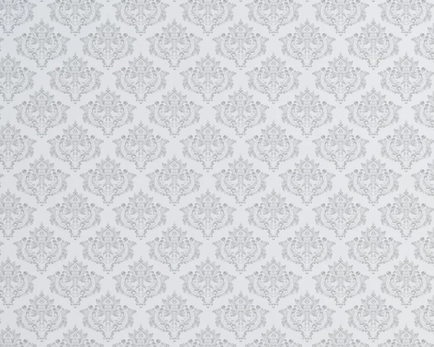 Fond d'écran gris blanc de damasque vintage