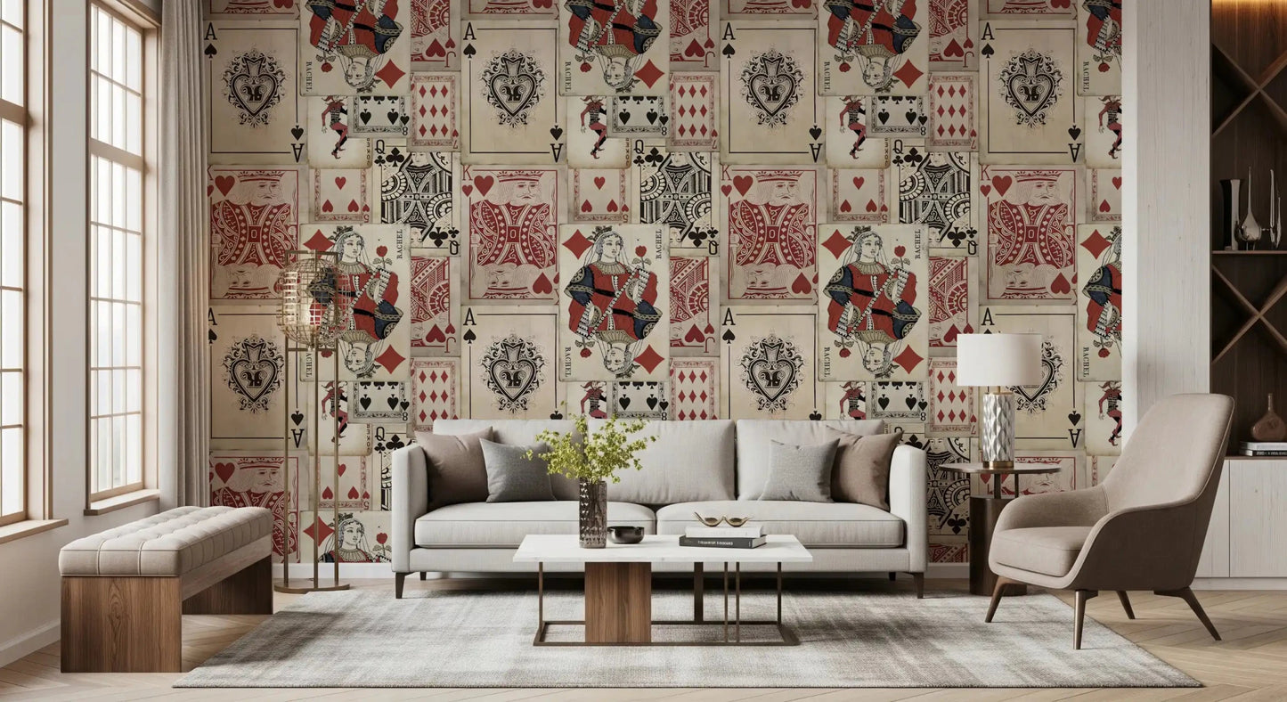 Vintage terrassevægge vægmaleri