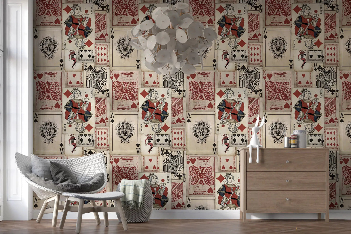 Vintage terrassevægge vægmaleri