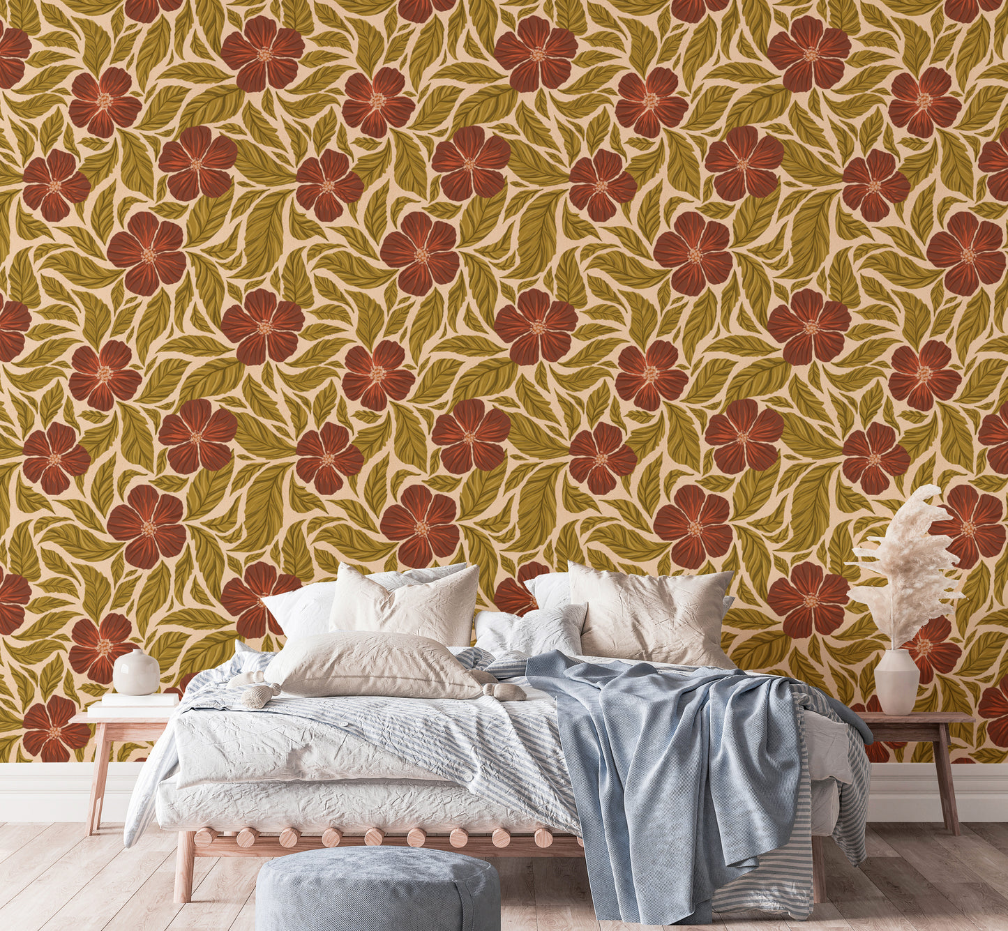 Vintage Flowers Dance Wallpaper - Giffywalls