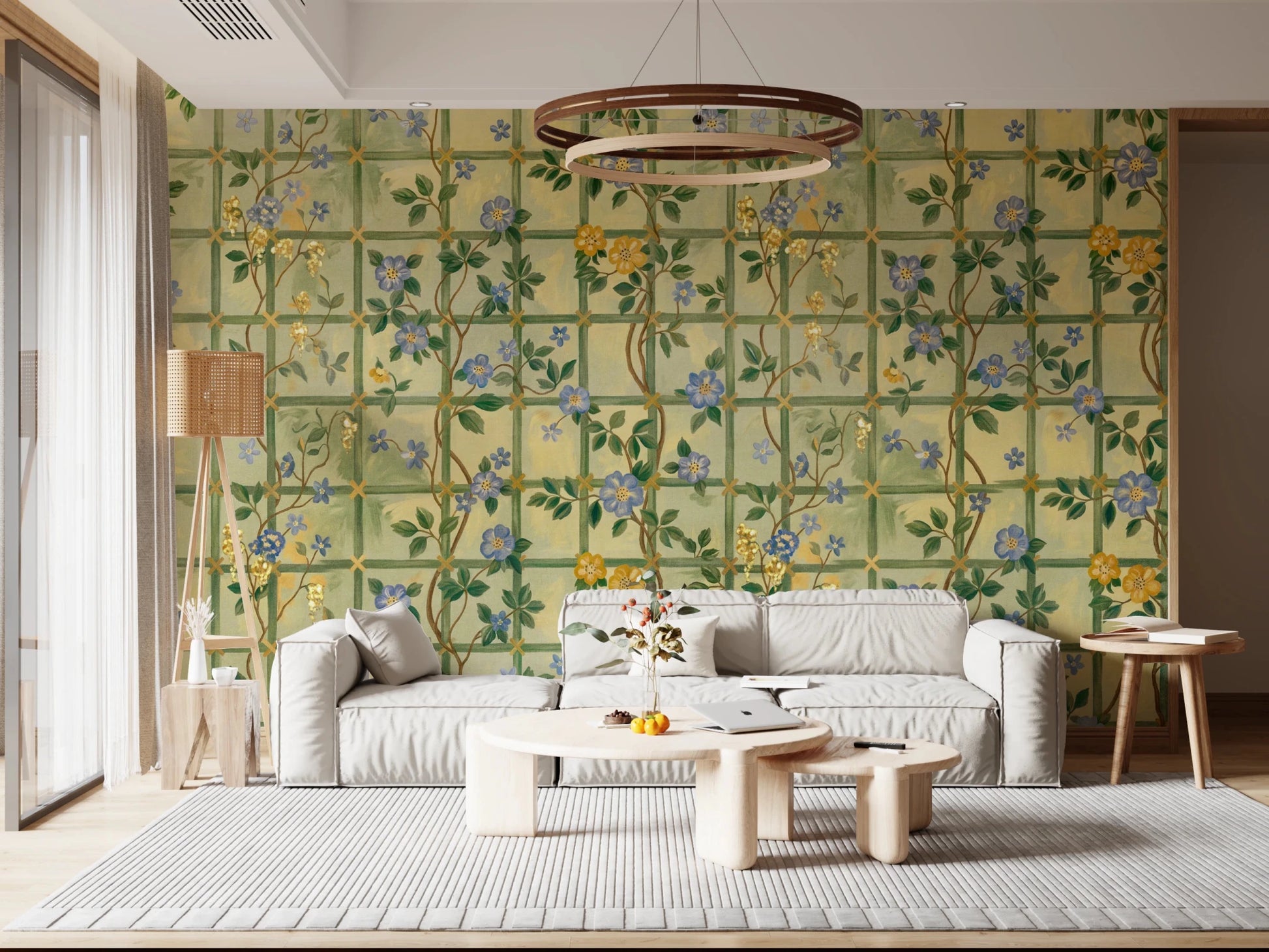 Vintage Garden English Roses Wall Mural