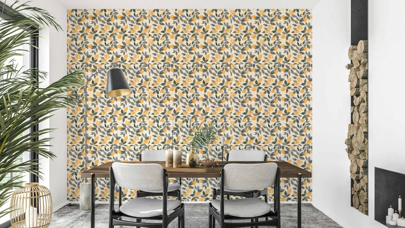 A decorative print with a nostalgic charm.

