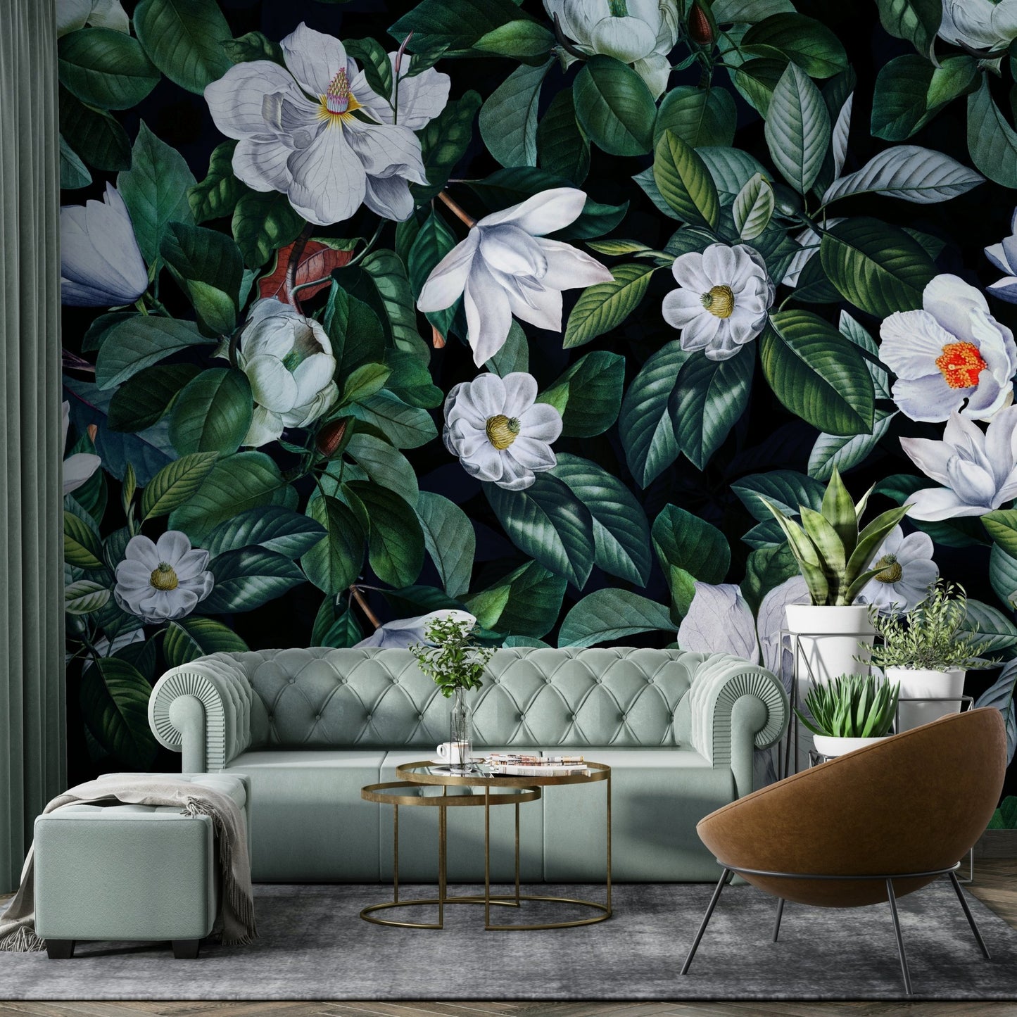 The design has a layered, artistic look with soft focus on some elements.

