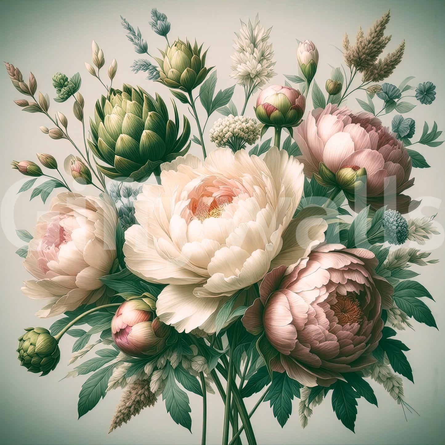 A charming wall decor with a baroque flair.