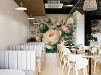 An artistic wall mural design.