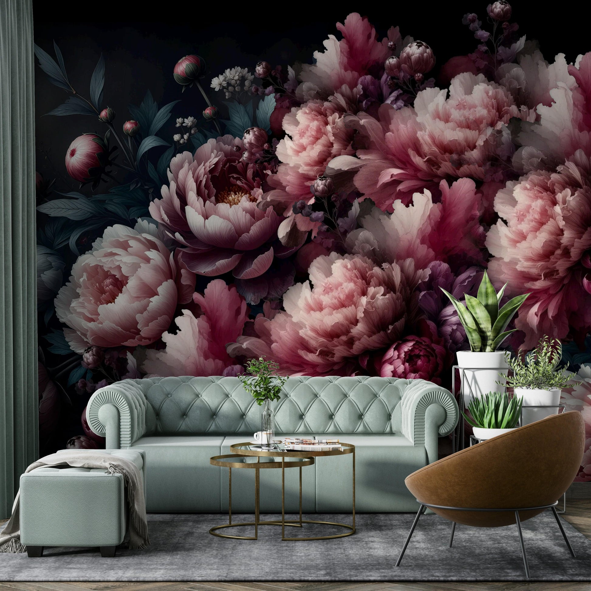 Serene flower scene with friendly petals

