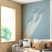 A classic aviation theme wallpaper for walls.

