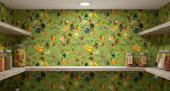 Vintage Primate Paradise Wallpaper⁠ for pantry