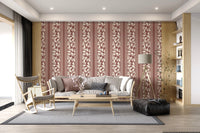Vintage Trailing Foliage Dark Red Wallpaper⁠