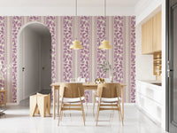 Vintage Trailing Foliage Lavender Wallpaper⁠