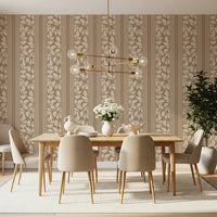 Vintage Trailing Foliage Tan Wallpaper⁠