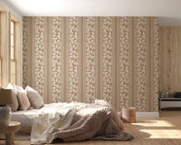 Vintage Trailing Foliage Tan Wallpaper⁠