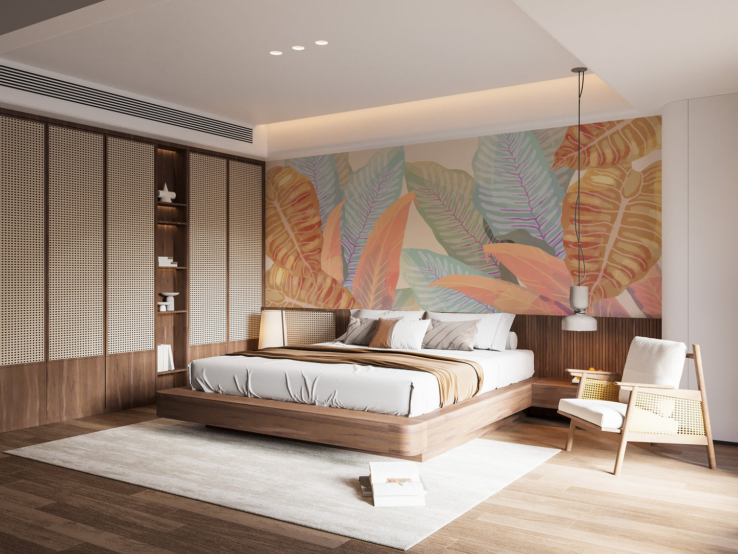Vintage Tropical Leaves Wallpaper Murals - Giffywalls