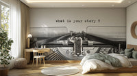 Inspirational quote mural for walls
