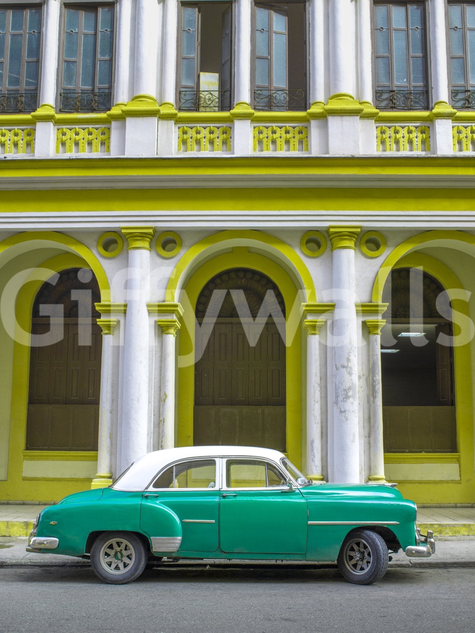 Subtle distressed or antique look.

