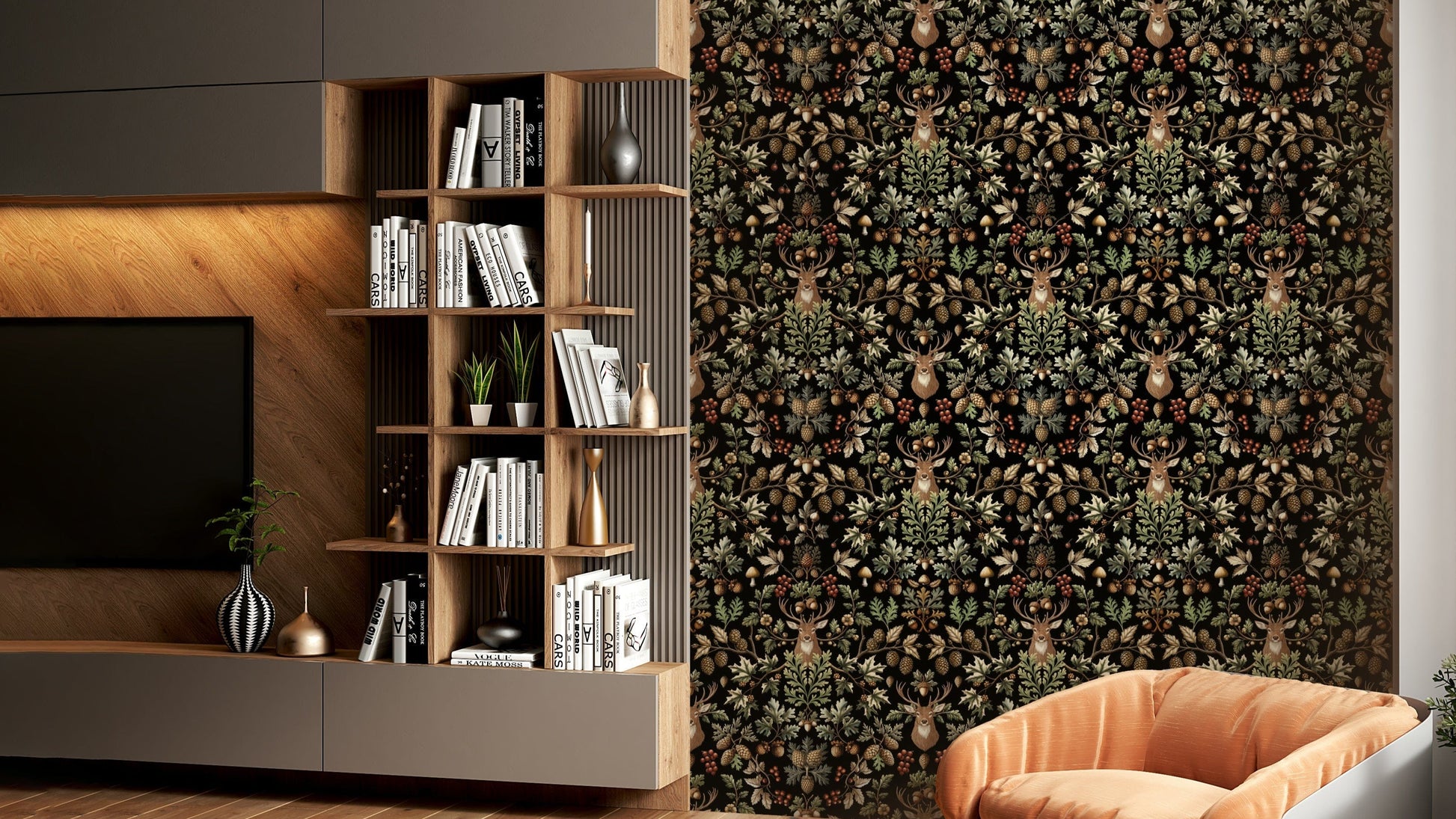 The lines are intricate and have a classic, hand-drawn quality.
