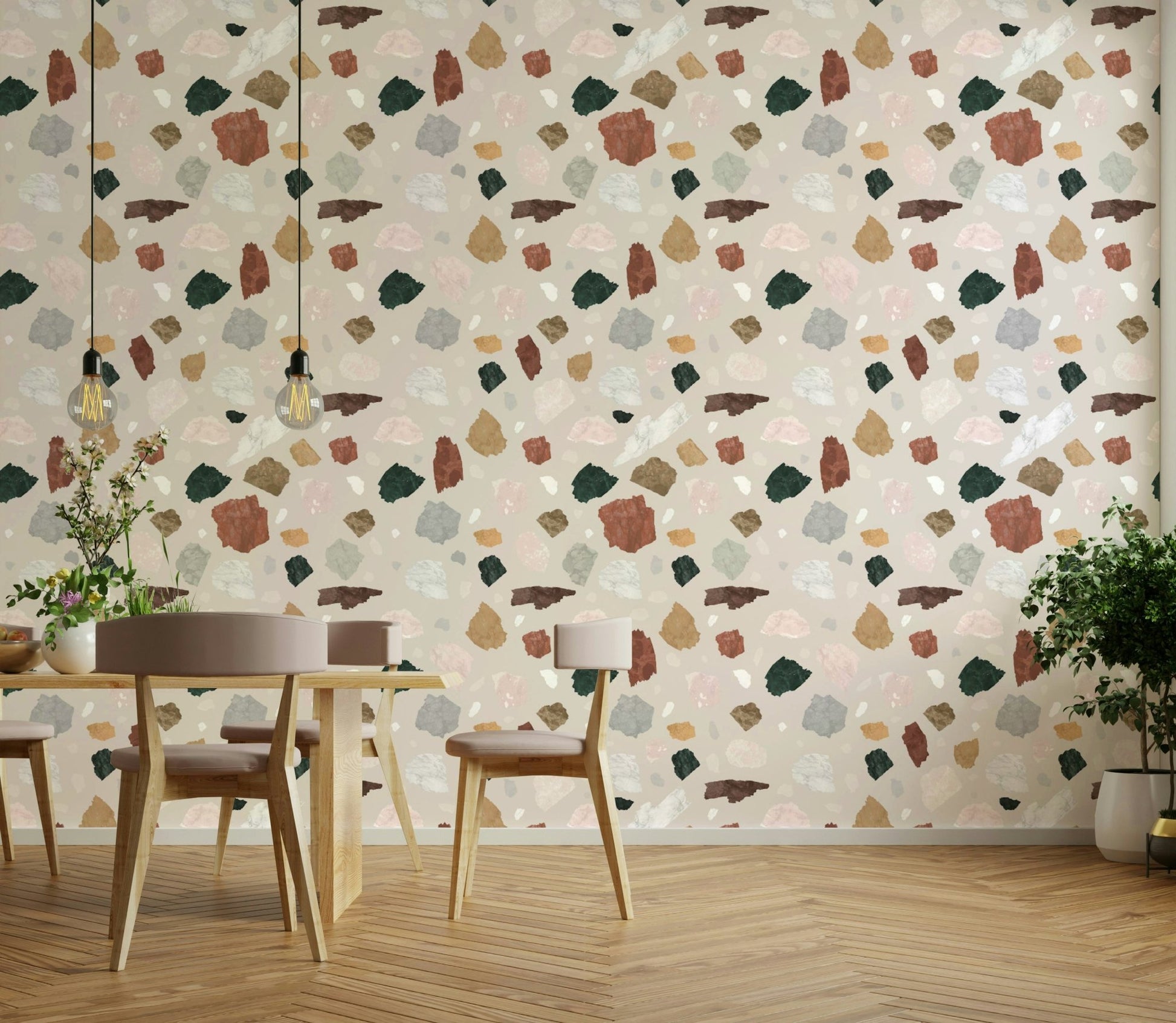 Wallpaper featuring classical proportions and geometry

