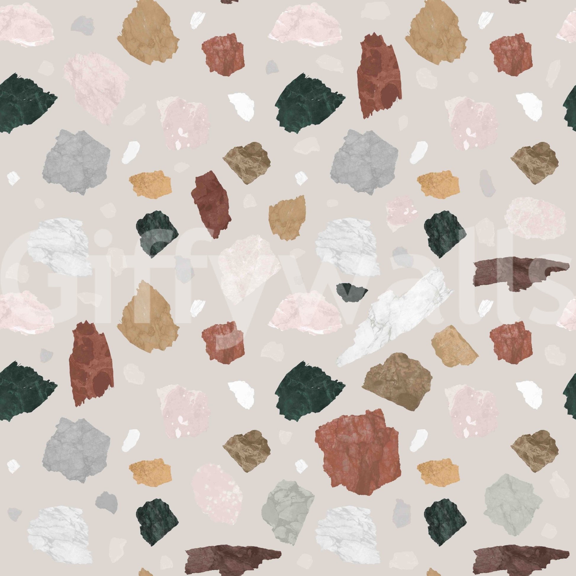 Symmetrical line wallpaper with classical inspiration

