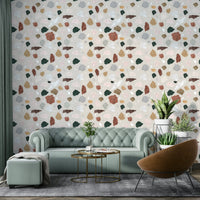 Geometric pattern wallpaper with refined detail

