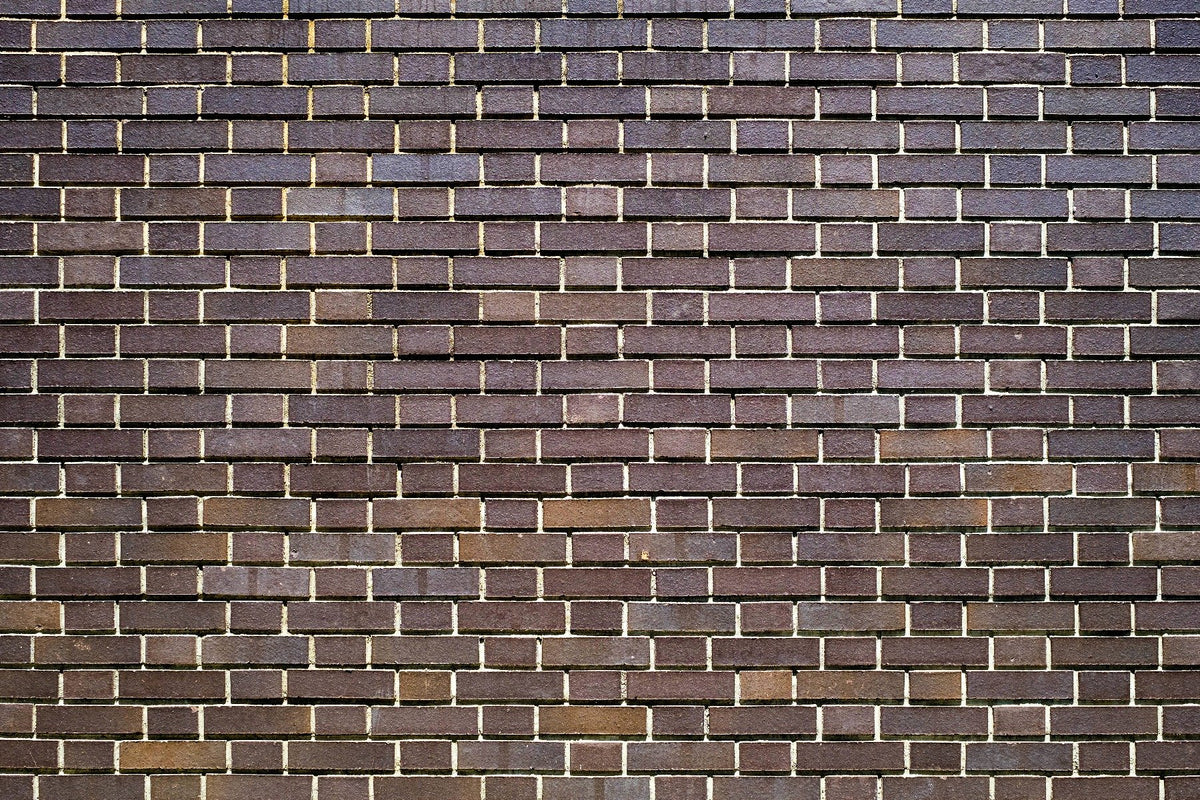 Faux Bricks Brown Wallpaper Mural in your room — zoomed