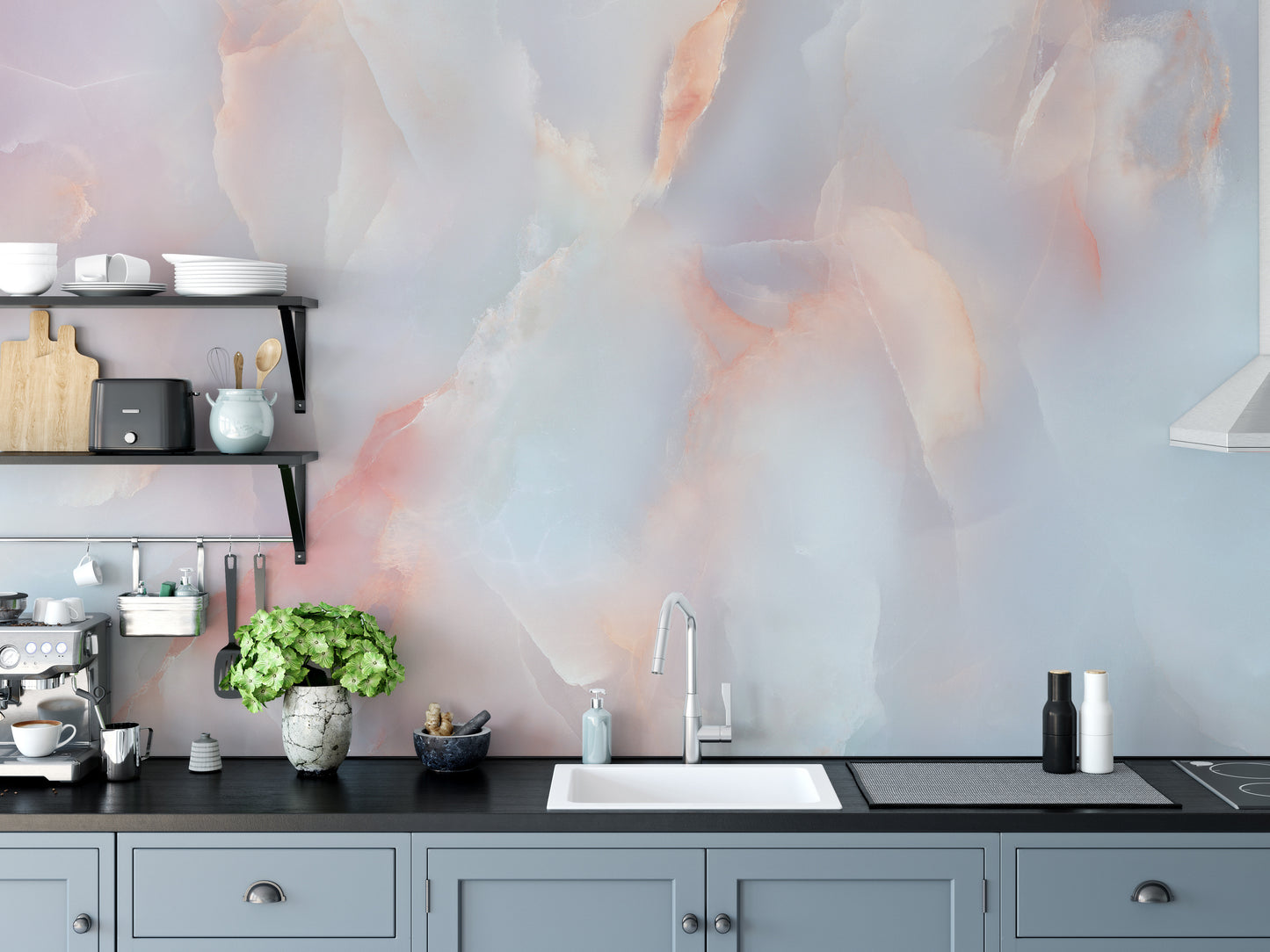 Warm Onyx Marble Wallpaper Murals - Giffywalls