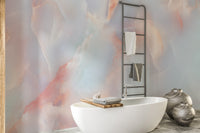 Contemporary onyx wall mural for bathroom interiors

