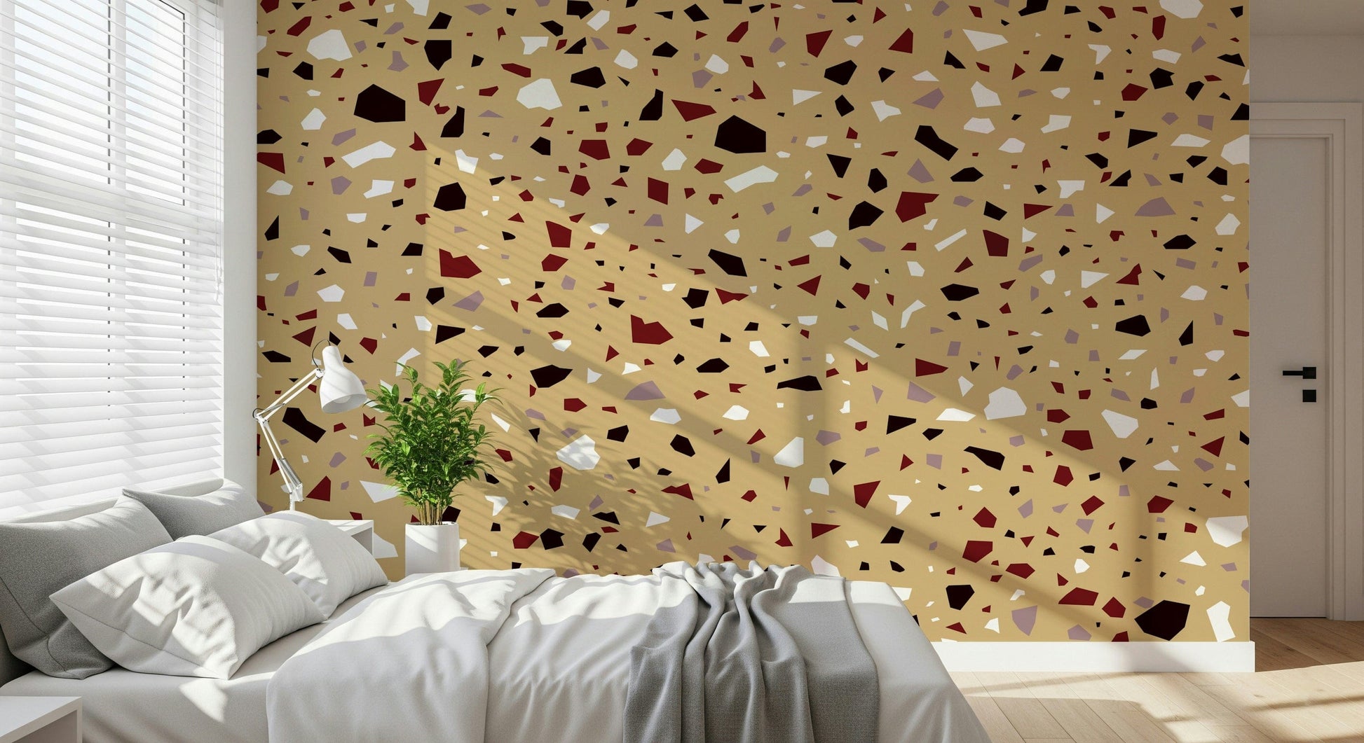 A beautiful modern art wall mural of abstract stone.