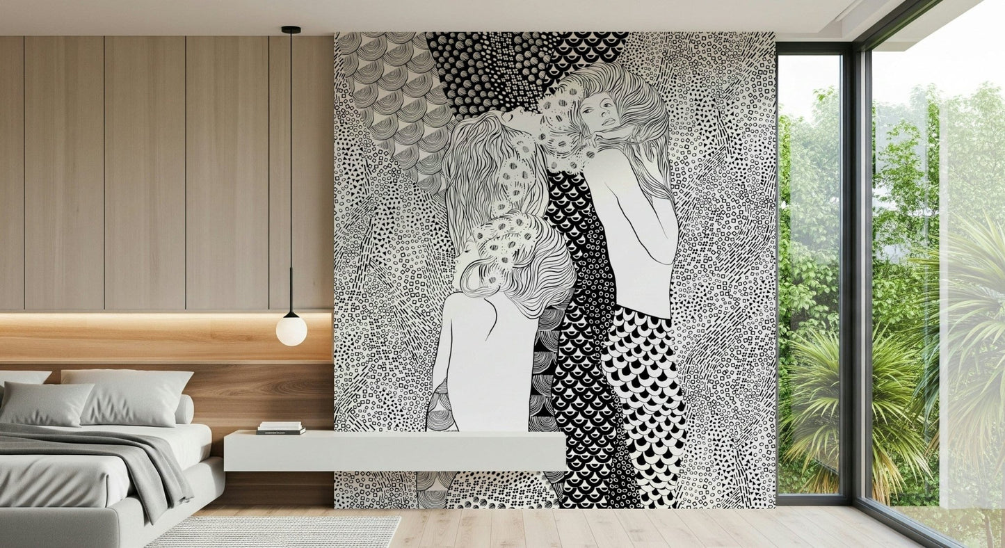 Water Serpents Wall Mural