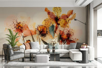 Watercolor Bloom Wall Mural