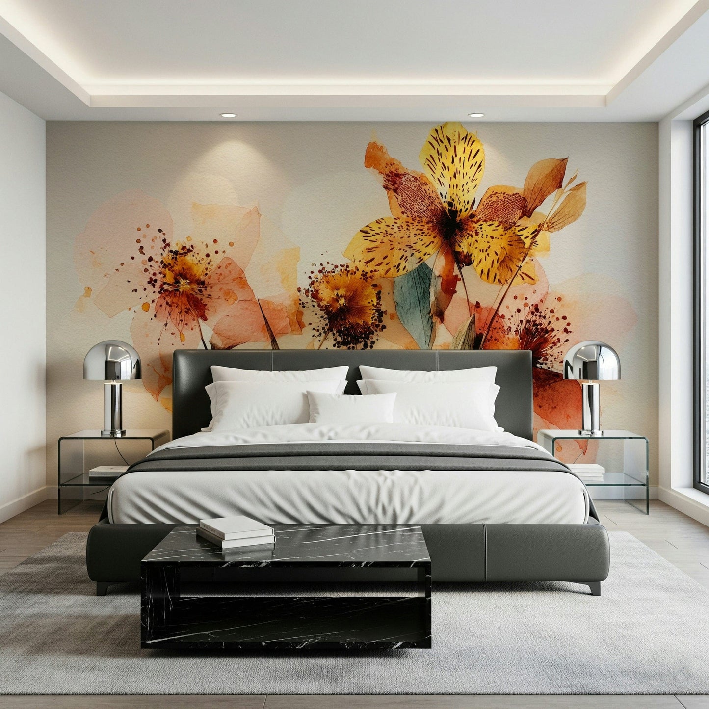 Watercolor Bloom Wall Mural
