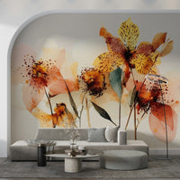 Watercolor Bloom Wall Mural