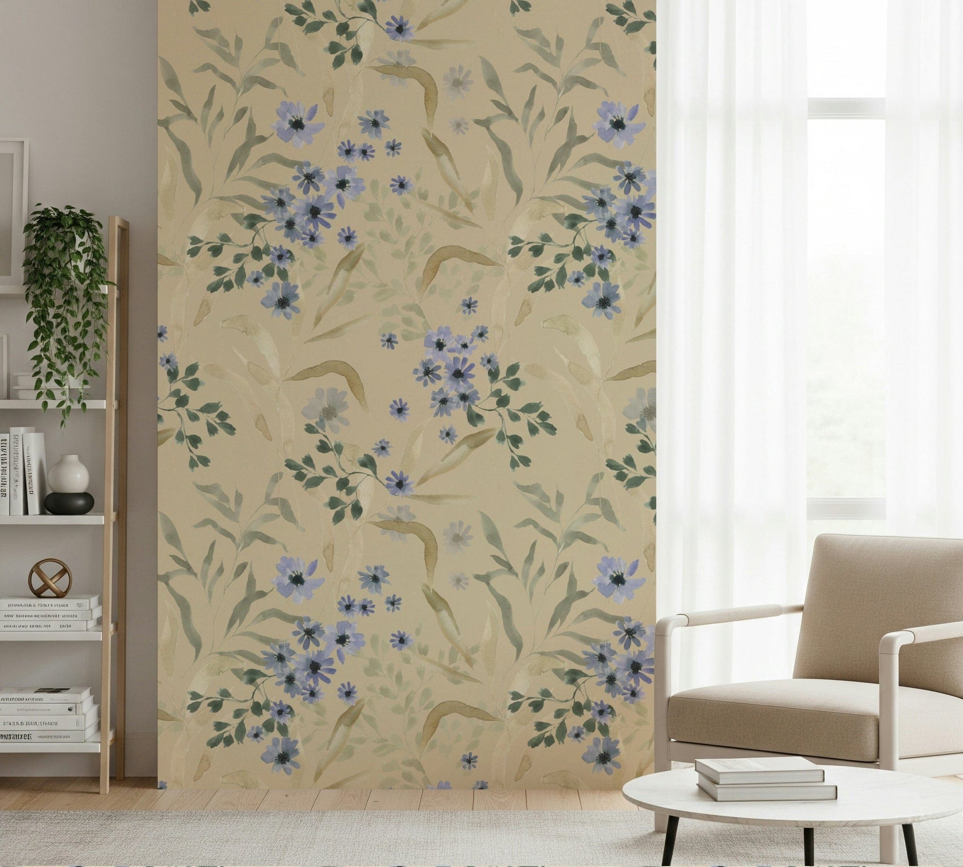 Soft-focus watercolor blossoms in gentle, harmonious tones.