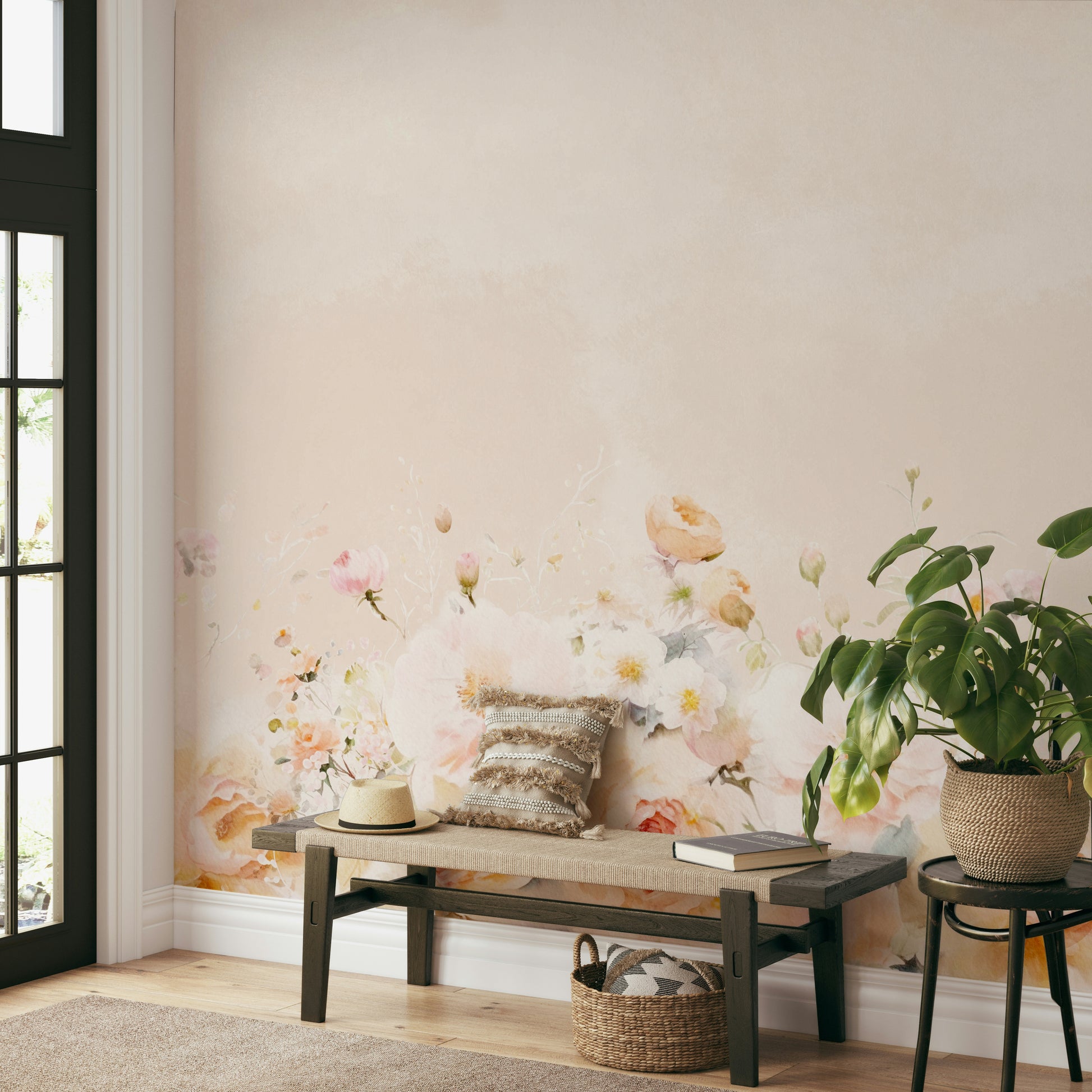 Watercolor Floral Dream wall mural

