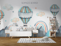 Watercolor Hot Air balloons Wallpaper - Giffywalls