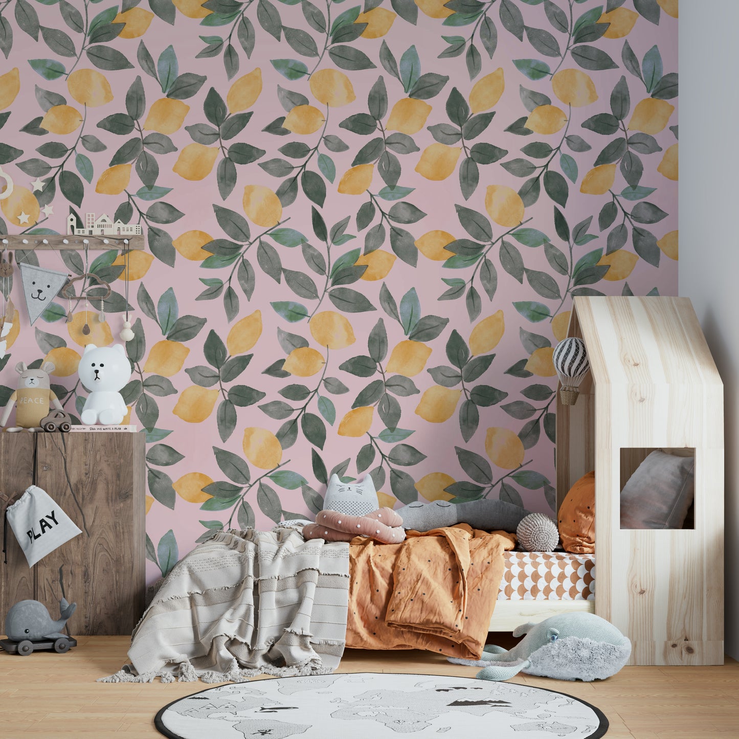 Lemon grove mural wallpaper


