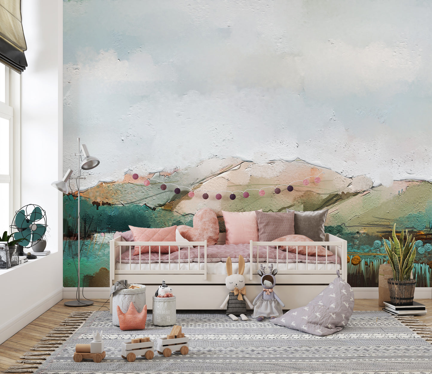Watercolor Mountain wallpaper for walls