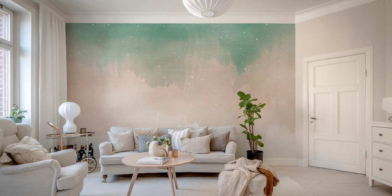 Colorful Watercolor Ombre Wallpaper Mural - Giffywalls