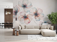 Watercolor Petals Wall Mural