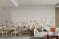 Durable botanical wall mural

