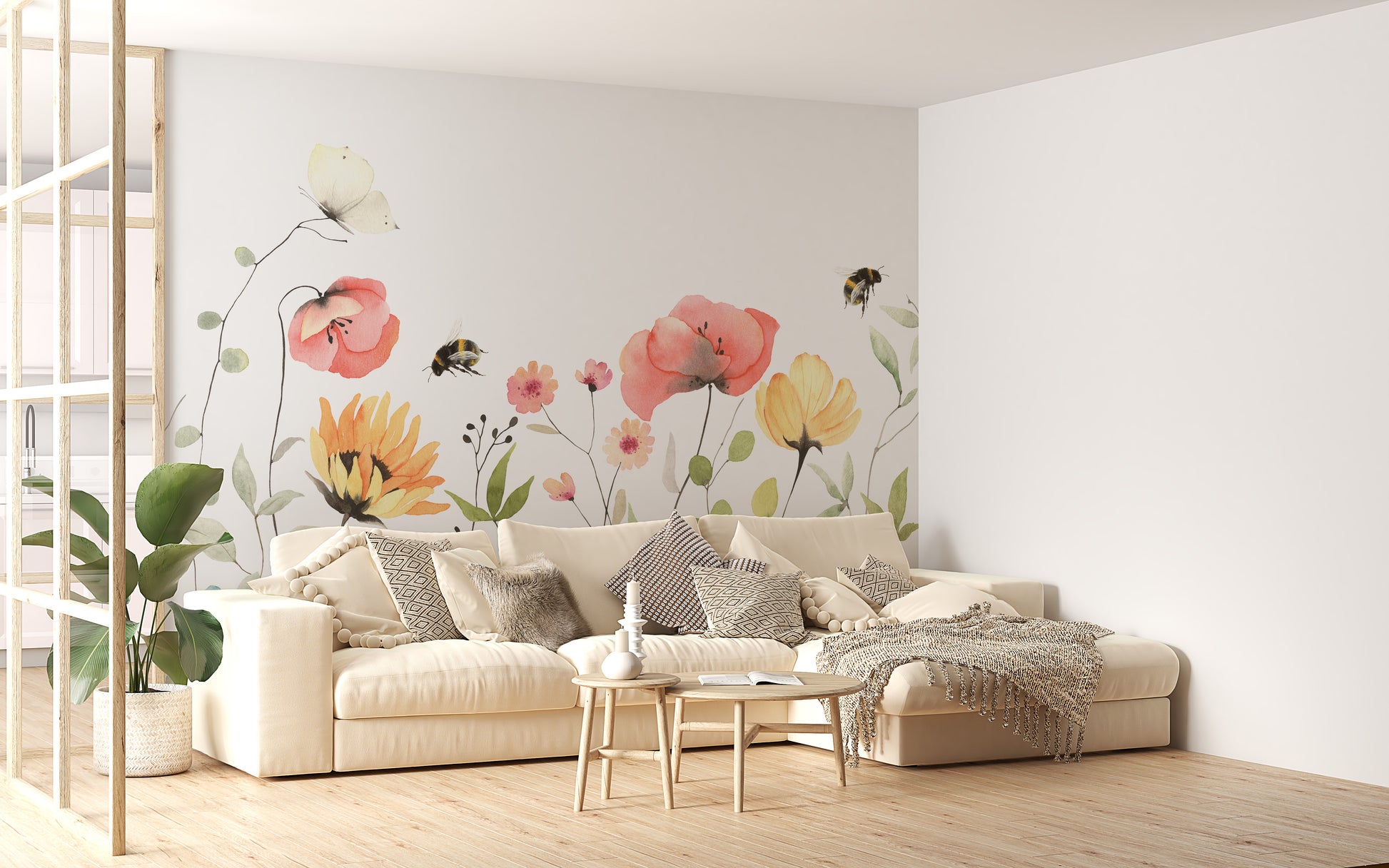 Watercolor Wildflower Wallpaper - Giffywalls