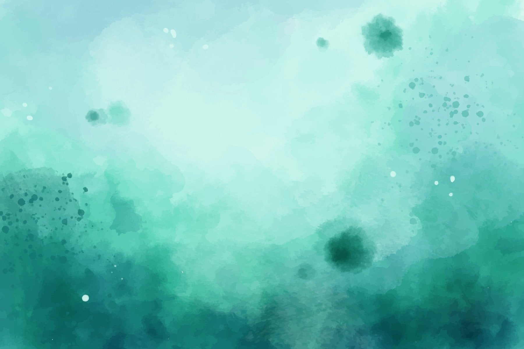 Aquarelle papier peint vert mural