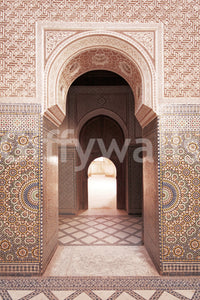 Royal Moroccan-themed wallpaper mural

