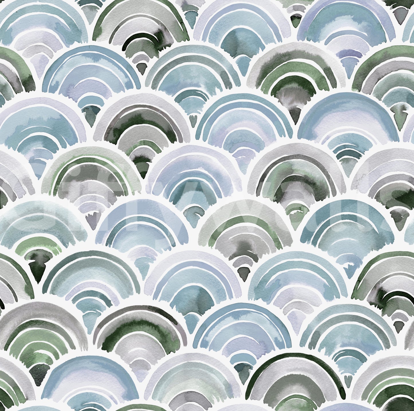 Japanske tunger skalerer regnbue tapet⁠