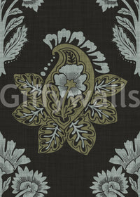 Dark nature wallpaper with soft leaf details

