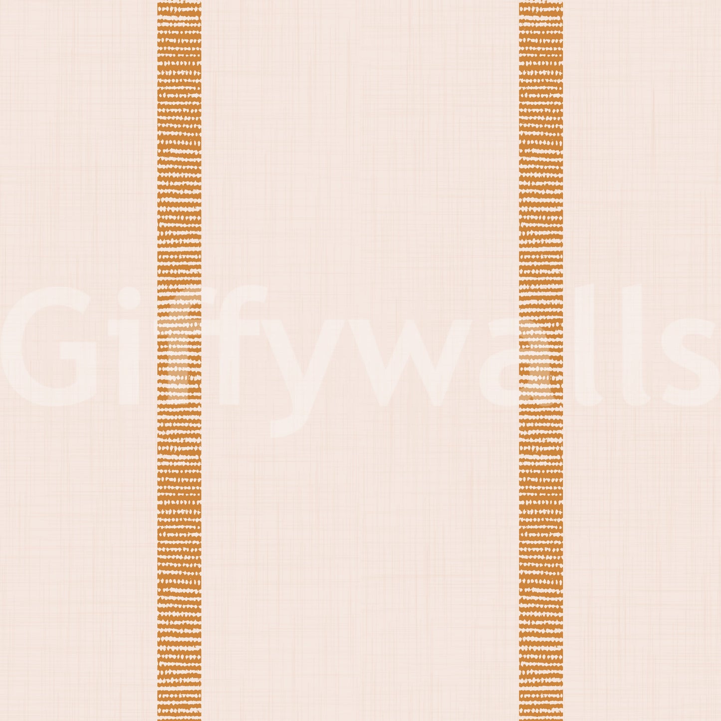 Boho Golden Harmony Stripes Beige Caramel Brown  Wallpaper⁠