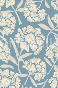 Gentle blue flower wallpaper

