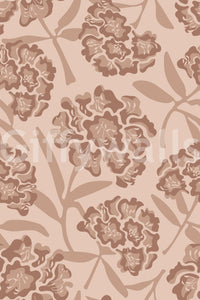 Soft tan flower wallpaper

