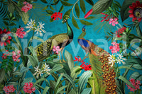 Breathtaking peacock wallpaper for modern or vintage spaces

