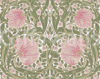 Sophisticated wallpaper with pimpernel floral design

