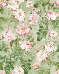 Romantic rose garden wallpaper for feature walls

